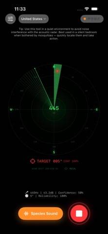 Mosquito Scan & ID Capture d'écran de l'application