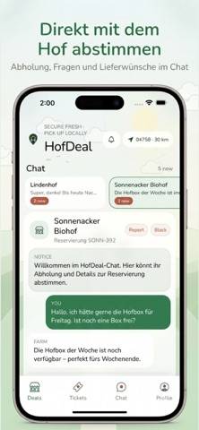 HofDeal App-Screenshot