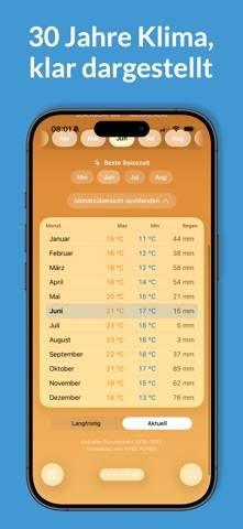 WeatherWhen App-Screenshot