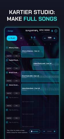 DJ Kartier App-Screenshot