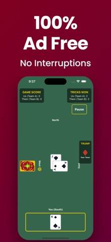Just Euchre game screenshot