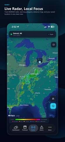 RainBot Weather App screenshot