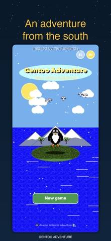 Gentoo Adventure captura de pantalla