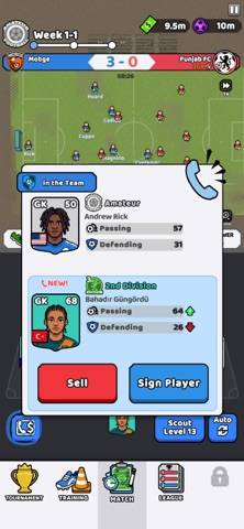 Pocket Scout FC captura de pantalla