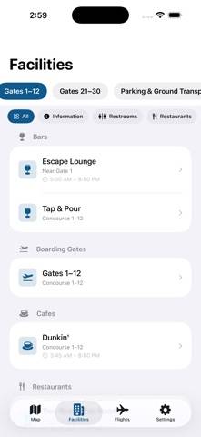 Bradley BDL Airport App screenshot