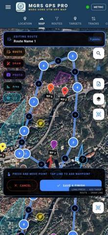 MGRS & UTM GPS Maps PRO App screenshot