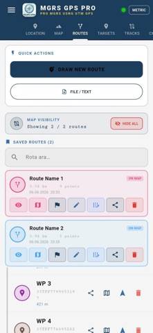 MGRS & UTM GPS Maps PRO App screenshot