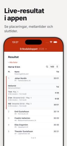 Racetimer Live Results