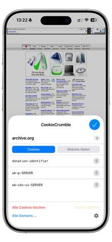 CookieCrumble für Safari
