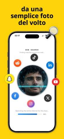 Sherlock AI: Ricerca Viso Schermata dell'app