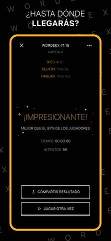Wordeex captura de pantalla