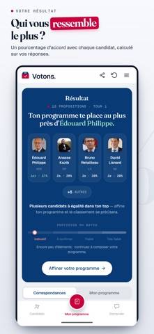 Votons capture d'écran