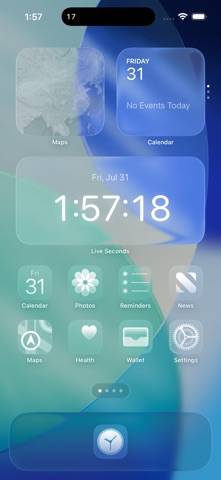 Reloj Segundos de Live Seconds Captura de pantalla de la aplicación