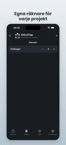 StitchTap App skärmdump