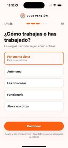 Club Pensión Captura de pantalla de la aplicación