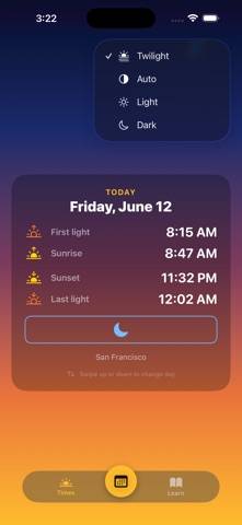 A Civil Twilight App screenshot