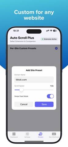 Auto Scroll Plus App skärmdump