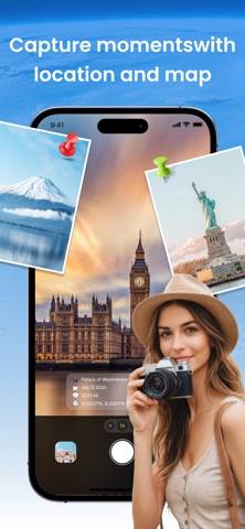 GlobeScope: GPS Map Camera App screenshot