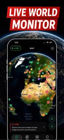 Monitor Mondo Live GlobeAlert immagine dello schermo