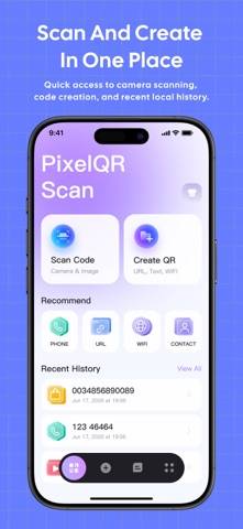 PixelQR Scan Schermata dell'app