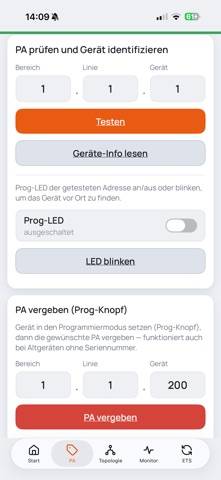Knx2go App-Screenshot