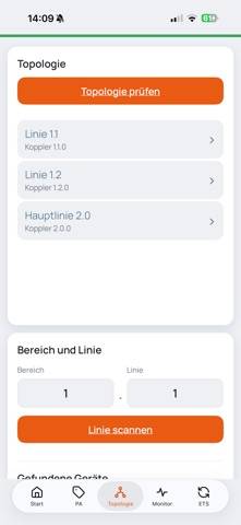 Knx2go App-Screenshot