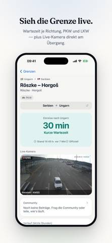 Granica: Live-Wartezeit Grenze immagine dello schermo #3