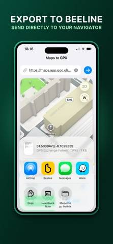 MapsToGPX: Route Planner Schermata dell'app
