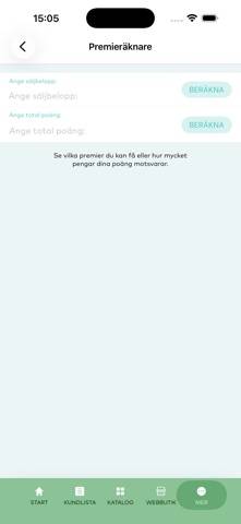 Pandaförsäljningen App skärmdump