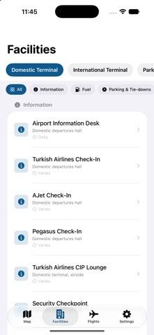 Kayseri ASR Airport Capture d'écran de l'application