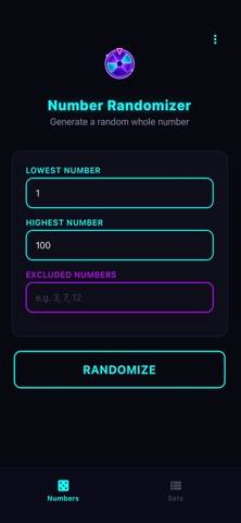 Randomizer - Echo skärmdump