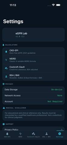 EGFR Lab Schermata dell'app