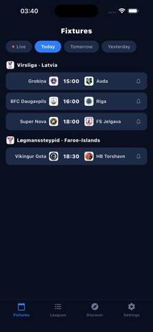 Nova Soccer Live Hub screenshot