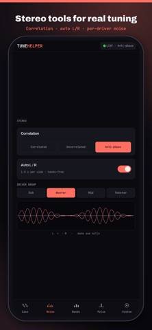 TuneHelper App-Screenshot