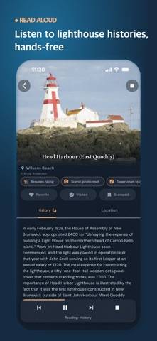 Canadian Lighthouse Guide App screenshot