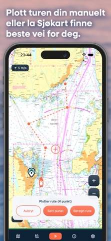 Sjøkart App skärmdump