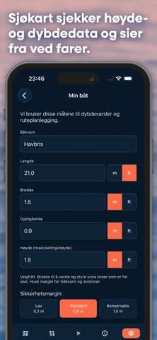 Sjøkart App skärmdump