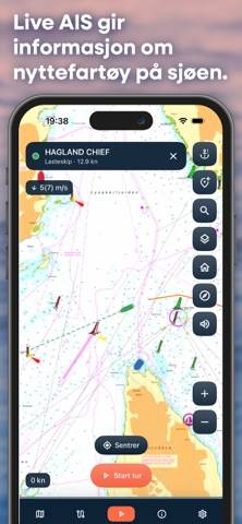 Sjøkart App skärmdump