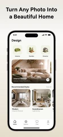 Decorly: AI Home Design Schermata dell'app