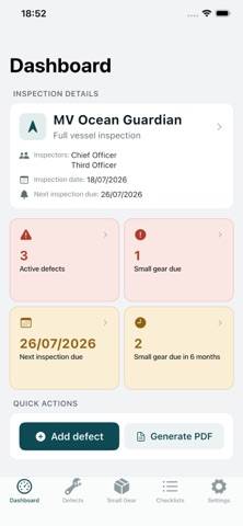Lifeboat report Schermata dell'app
