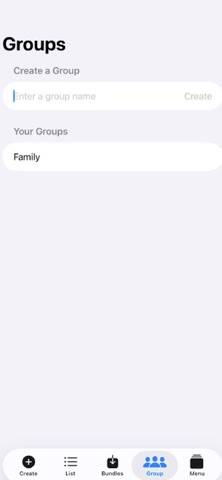 CreateList: Shopping Lists App screenshot