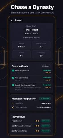 Hoop Draft Manager App screenshot