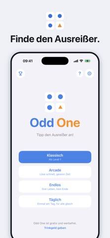 Odd One – Tipp den Ausreißer Bildschirmfoto