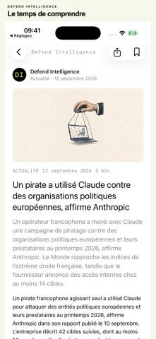 Defend Intelligence Capture d'écran de l'application
