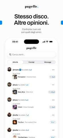 Pagelle immagine dello schermo