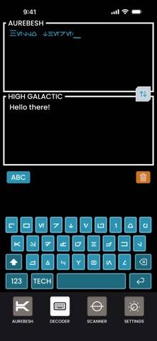 Galactic Decoder App screenshot