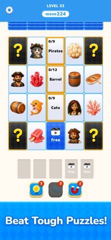 Catedrop: Card Puzzle schermata del gioco