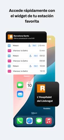 Rodalies Captura de pantalla de la aplicación