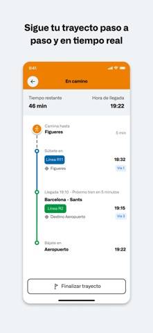 Rodalies Captura de pantalla de la aplicación