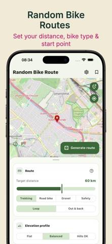 VeloRand: Random Bike Routes App screenshot